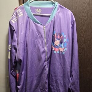Purple Anime Graphic Jacket